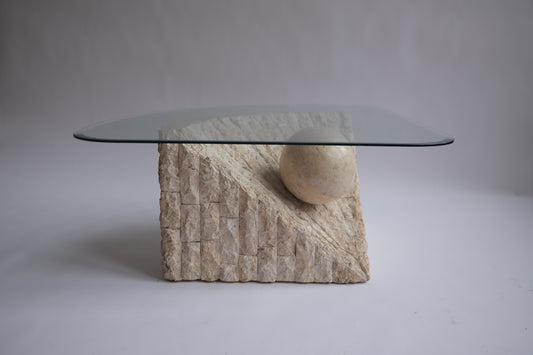 Mactan Stone Coffee Table by Magnussen Ponte, c. 1980s