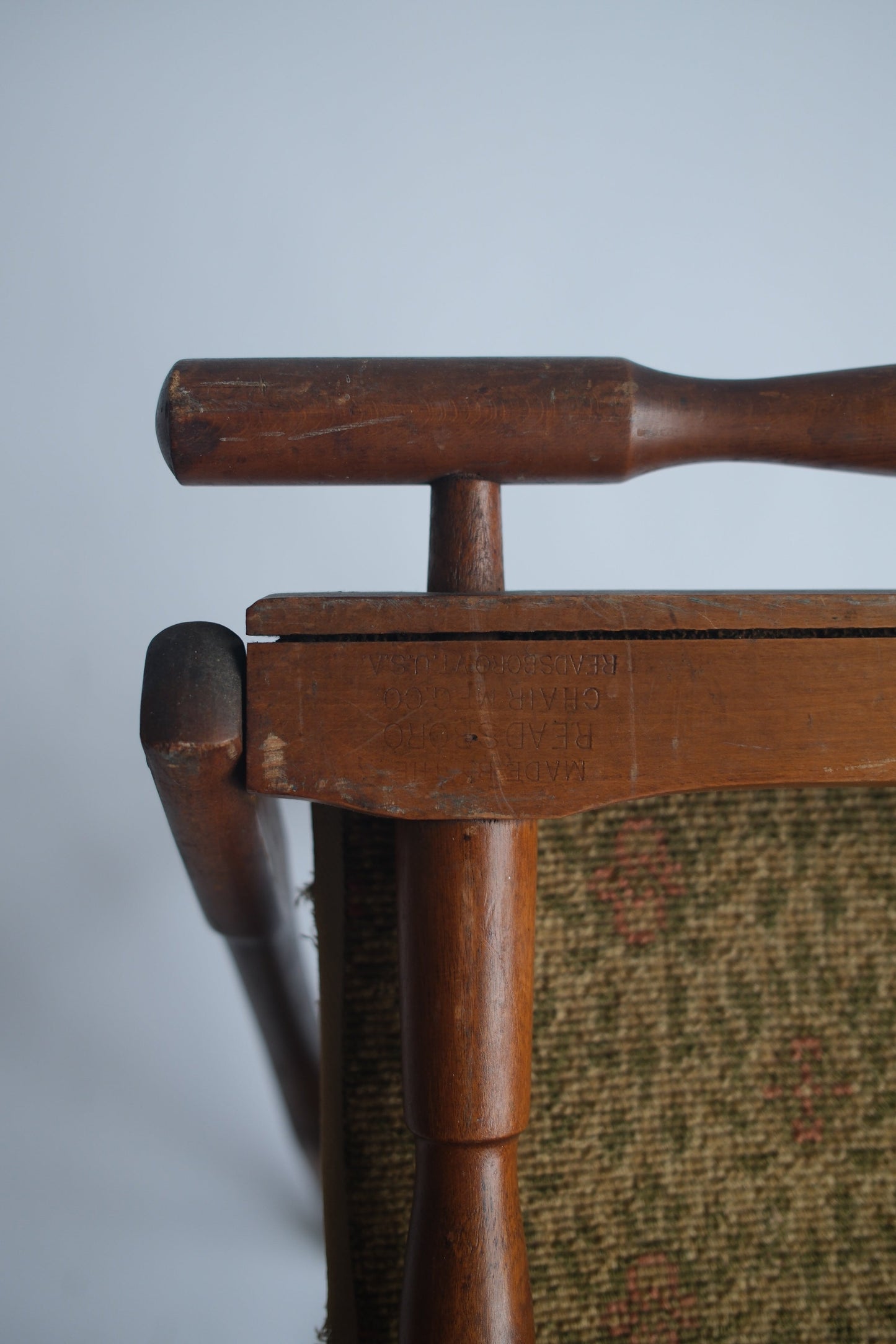 19th Century Folding Civil War-style Camp Chair, c. 1887 (Green)