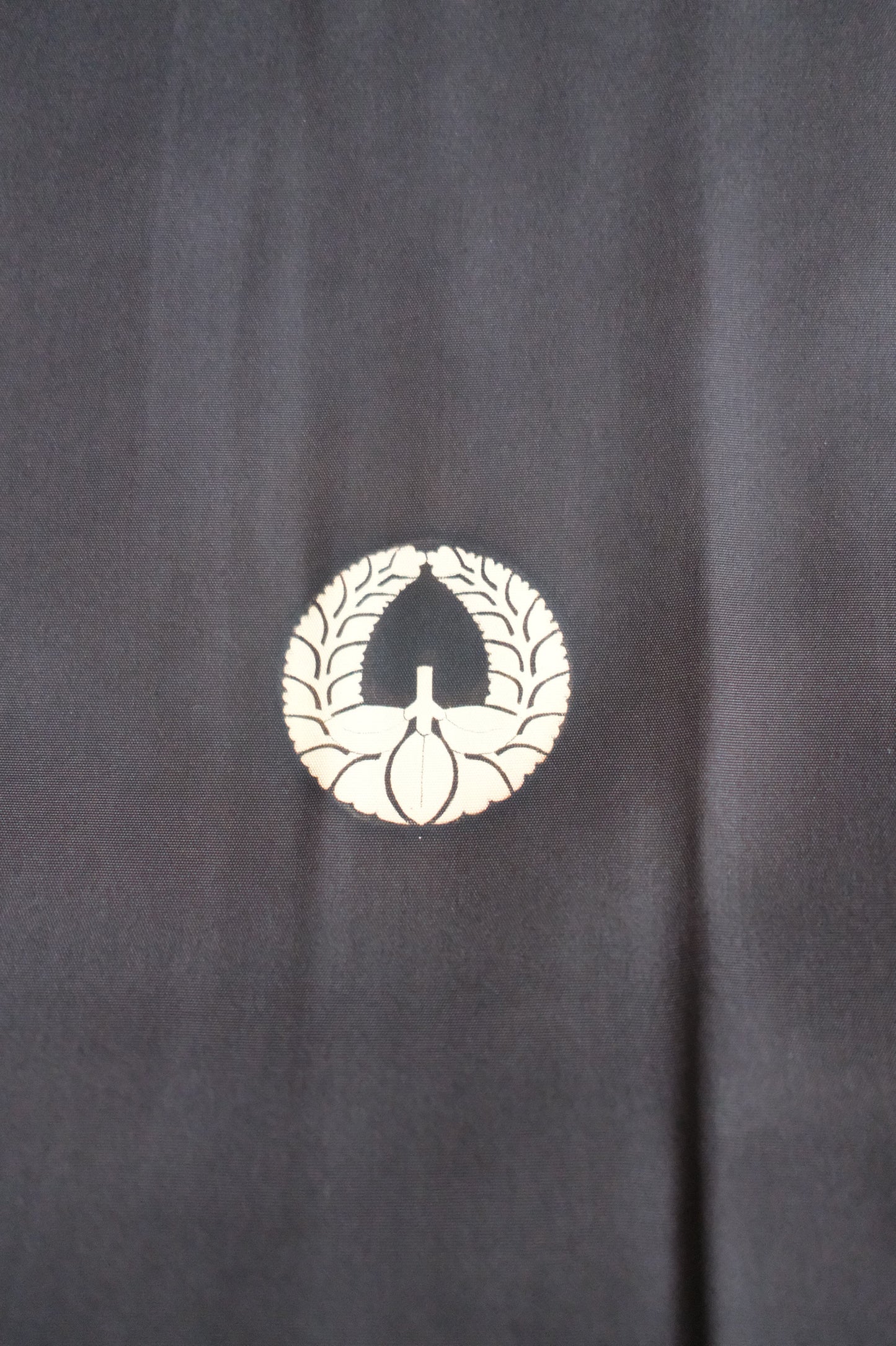 Vintage Haori: 'Kyo-Guro' Flat Black Formal Silk