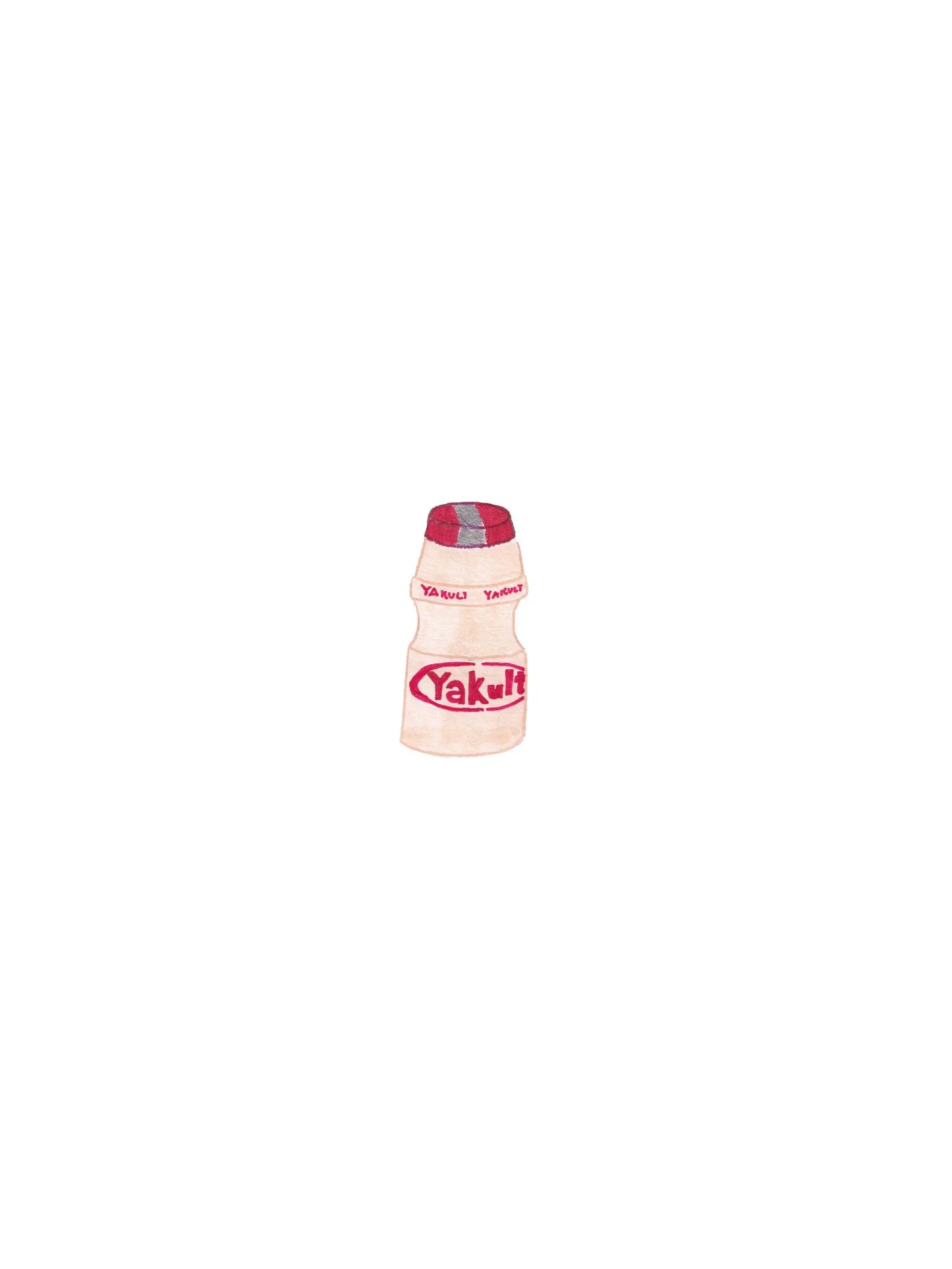 Hand-Drawn Japanese Yakult (Open Edition Print)