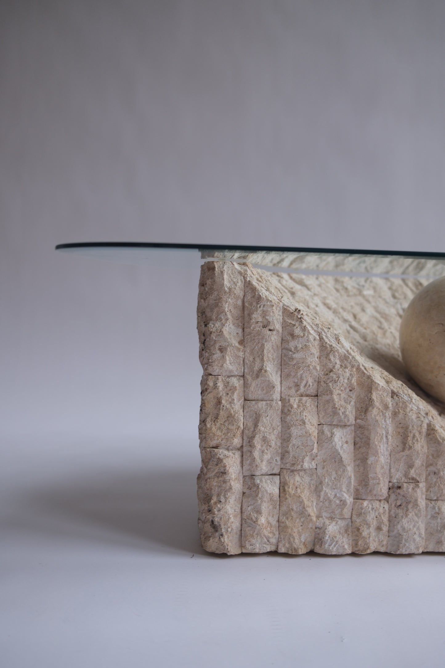 Mactan Stone Coffee Table by Magnussen Ponte, c. 1980s
