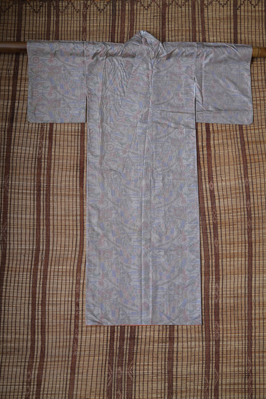 Vintage Kimono: Cherry Blossoms, Fans, & Foliage