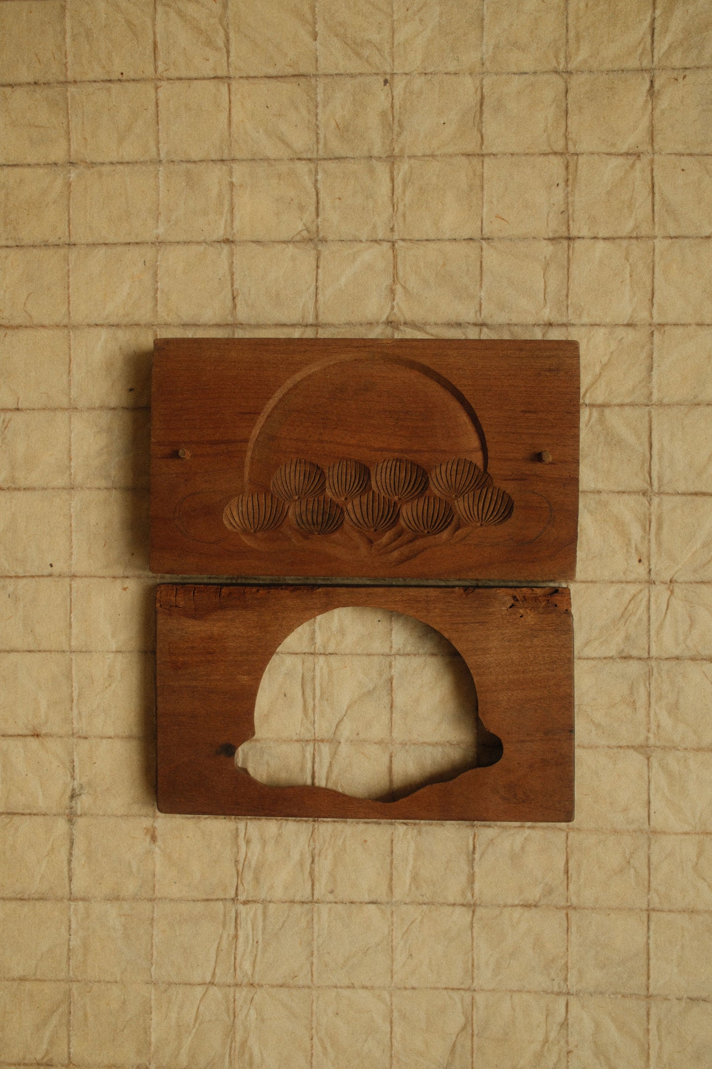 Kashigata Wagashi Press - Pine and Sun Motif