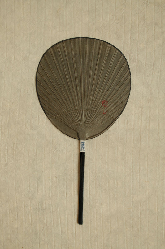 Kurikawa Shoten Shomaru Uchiwa Fan - Black
