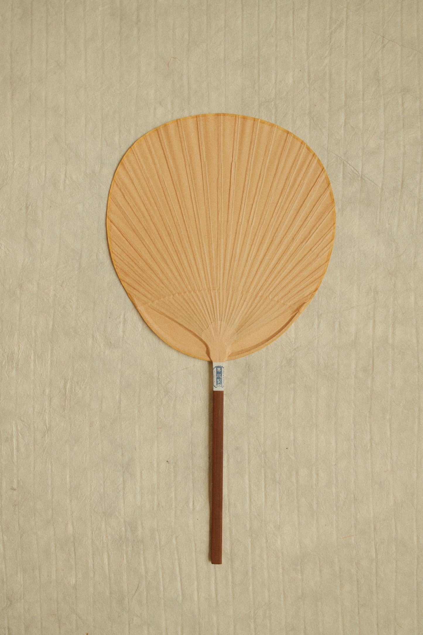 Kurikawa Shoten Shomaru Uchiwa Fan - Tan