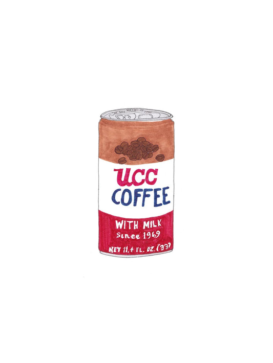 Hand-Drawn Japanese UCC Coffee (Open Edition Print)