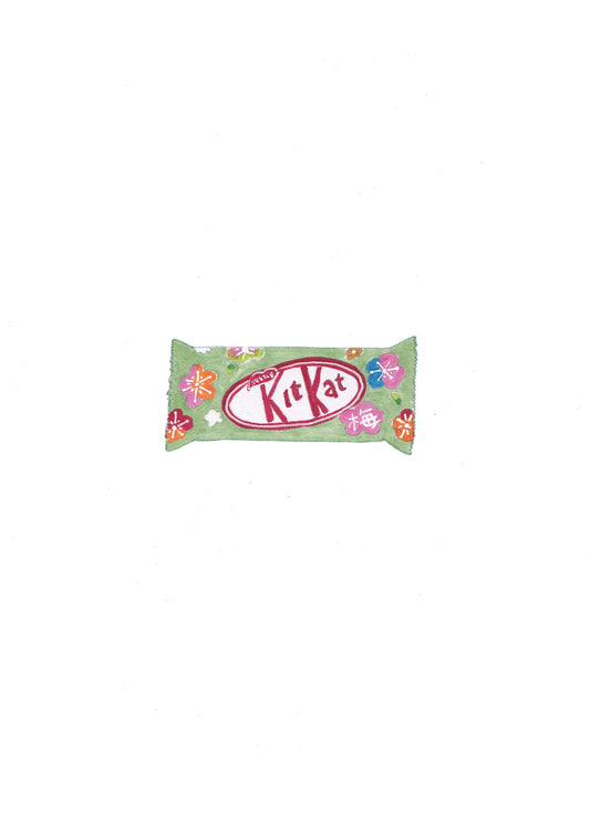 Hand-Drawn Japanese Kit Kat Ume (Open Edition Print)